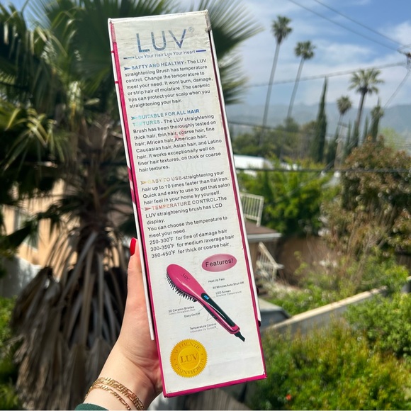 The LUV straightening Brush - pink - Picture 5 of 6